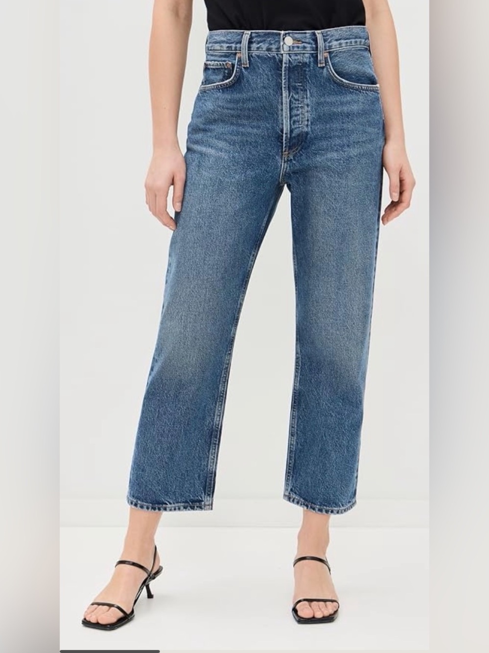 [Agolde] 90s Crop: Loose Straight Jeans in Essence